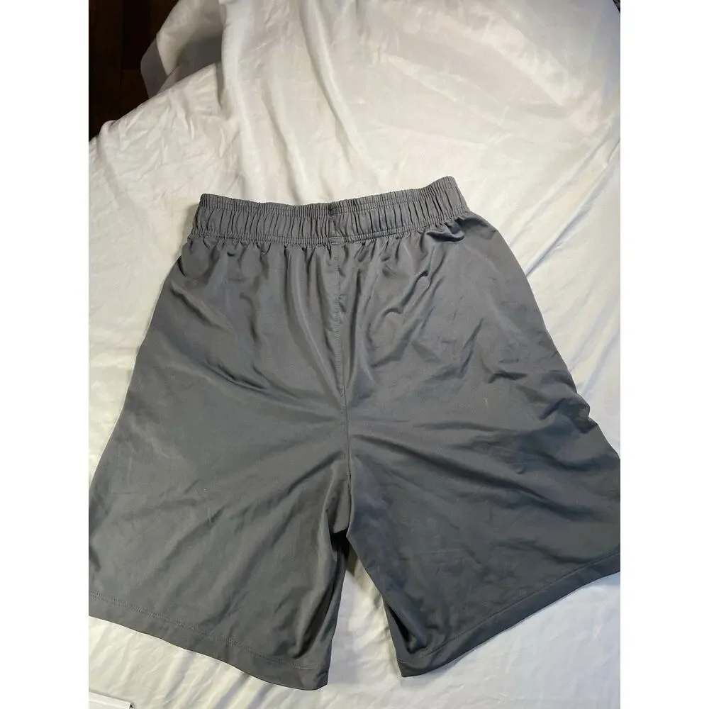Under Armour Gray Athletic Shorts Mens Small Loose HeatGear